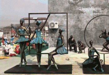 芭蕾演員雕塑廠家，音樂人物雕塑，現(xiàn)代女孩跳舞雕塑