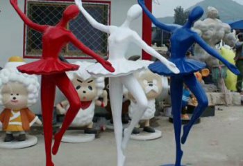 舞者雕塑廠家，彩繪音樂人雕塑，玻璃鋼女孩雕塑制作