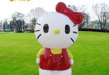 機器貓雕塑廠家，卡通主題小品，彩繪玻璃鋼雕塑擺件