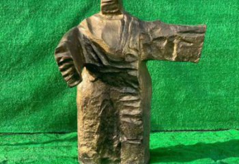太極人物雕塑廠家，抽象功夫小品，玻璃鋼仿銅材質(zhì)