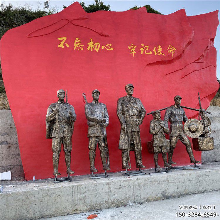 黨建雕塑廠家，革命人物雕塑小品，革命黨建人物雕塑擺件