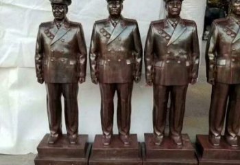 元帥人物雕塑，革命主題雕塑，仿銅元帥人物雕塑廠家