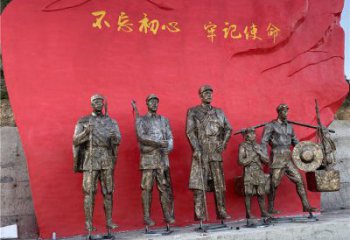 黨建雕塑廠家，革命人物雕塑小品，革命黨建人物雕塑擺件