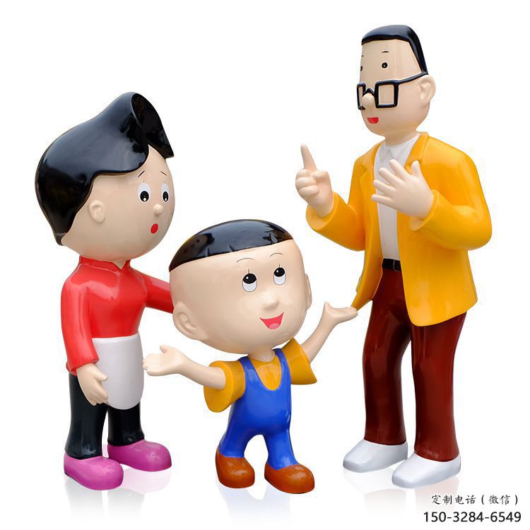 大頭兒子雕塑廠家，卡通熊出沒雕塑，影視劇動(dòng)漫主題