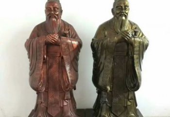 孔子雕塑廠家，校園人物主題，仿銅孔子雕塑廠