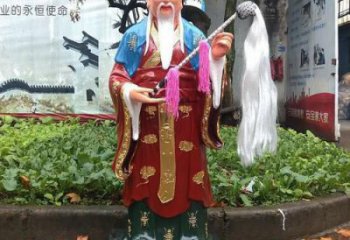 月老雕塑廠家，神話愛(ài)神人物雕塑，玻璃鋼彩繪月老雕塑