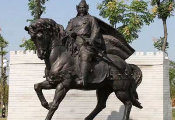 岳飛雕塑廠家，民族英雄人物雕塑，廣場(chǎng)紀(jì)念主題人物雕塑