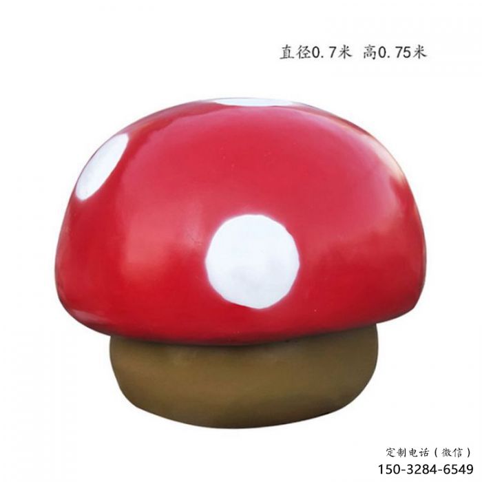 蘑菇雕塑廠家，創(chuàng)意蔬菜擺件，玻璃鋼蘑菇雕塑小品