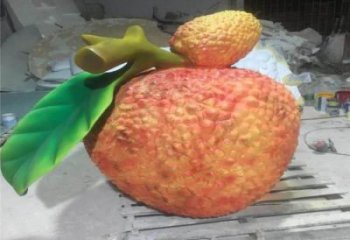 荔枝雕塑廠家，園林仿真植物水果，大型荔枝雕塑擺件