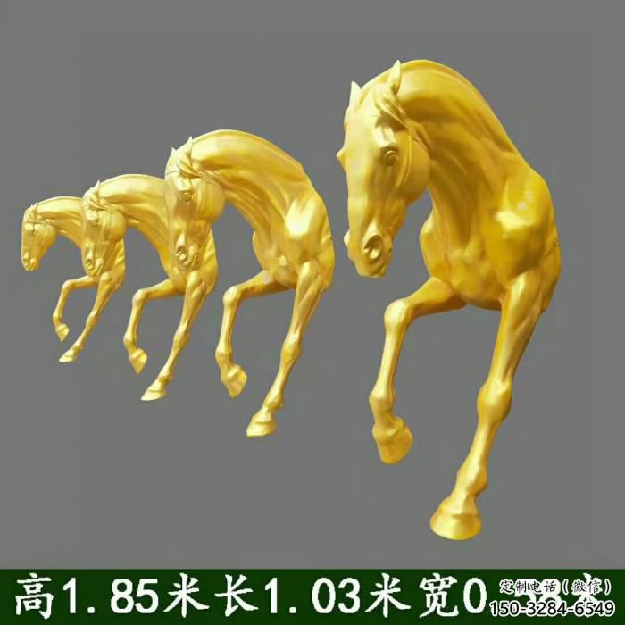 半身馬雕塑廠家，抽象動(dòng)物擺件，仿真半身馬雕塑制作