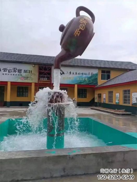 天壺雕塑廠家，公園景觀雕塑，玻璃鋼天壺雕塑廠