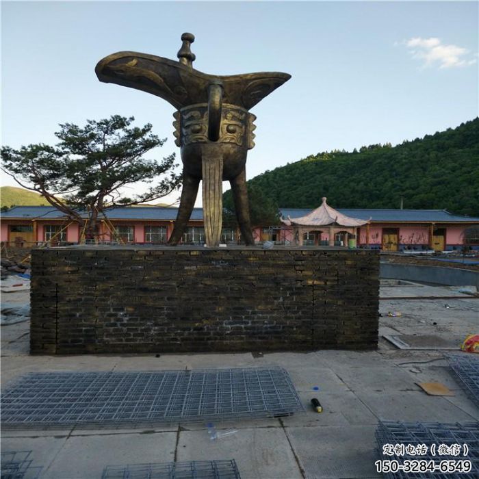 酒尊雕塑廠家，城市廣場景觀雕塑，大型酒樽雕塑廠