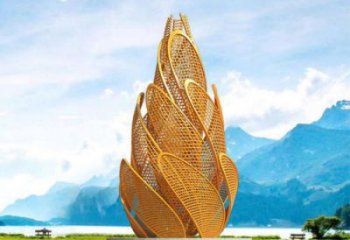 城市青稞雕塑廠(chǎng)家 風(fēng)景區(qū)彩繪雕塑 抽象擺件