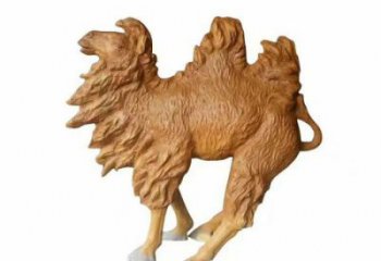 門口駱駝雕塑廠家 售樓處仿真雕塑 彩繪小品