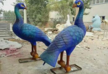 廣場(chǎng)孔雀雕塑 公園仿真雕塑 抽象擺件