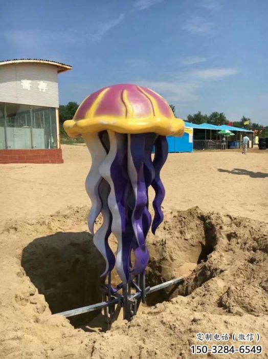 彩繪水母雕塑 仿真海洋生物雕塑 步行街?jǐn)[件 彩繪水母雕塑 仿真海洋生物雕塑 步行街?jǐn)[件