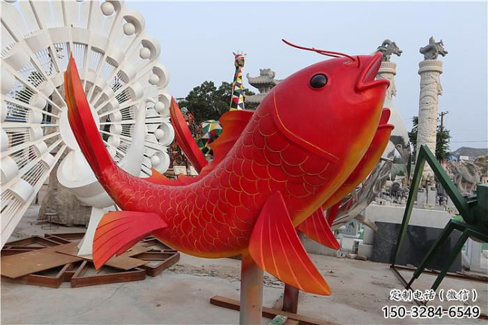 廣場金魚雕塑 公園仿真雕塑 抽象擺件 廣場金魚雕塑 公園仿真雕塑 抽象擺件