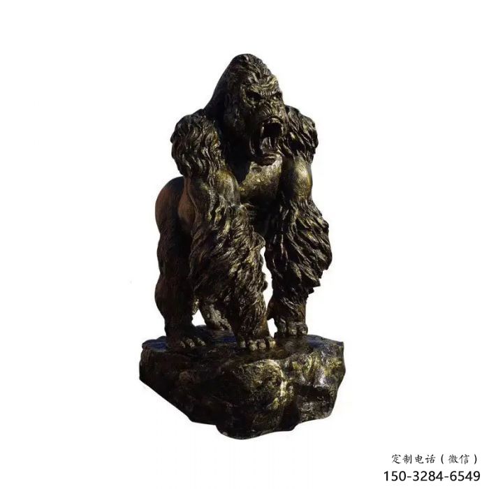 庭院黑猩猩雕塑 城市古銅色雕塑 音樂(lè)小品 庭院黑猩猩雕塑 城市古銅色雕塑 音樂(lè)小品