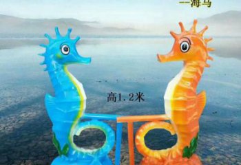 商場(chǎng)海馬雕塑 仿真動(dòng)物雕塑 店門口小品