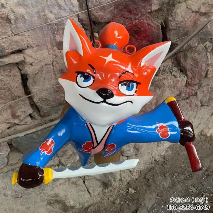 創(chuàng)意狐貍雕塑 步行街店門口雕塑 影視劇小品 創(chuàng)意狐貍雕塑 步行街店門口雕塑 影視劇小品