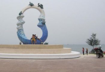 大型海星雕塑 商業(yè)街廣場雕塑 古銅色擺件