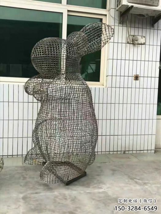 抽象大白兔雕塑 店門口彩繪雕塑 步行街?jǐn)[件 抽象大白兔雕塑 店門口彩繪雕塑 步行街?jǐn)[件