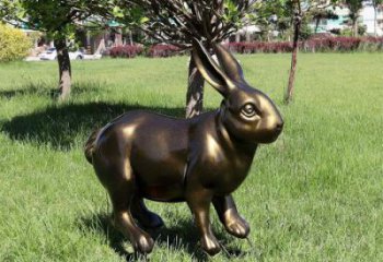 仿真大白兔雕塑 店門口園林雕塑 動物小品
