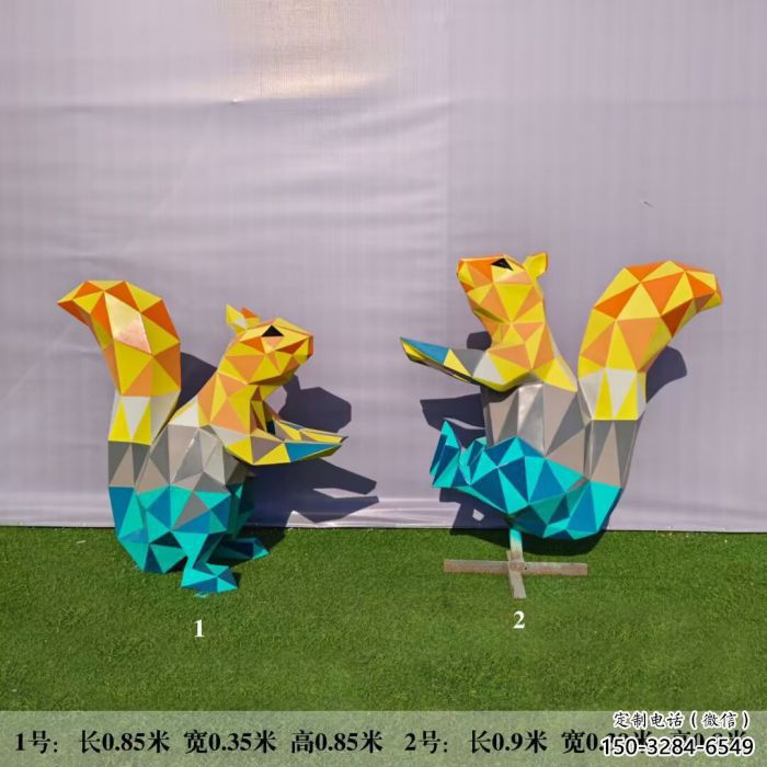 公園松鼠雕塑 酒店門口雕塑 彩繪擺件 公園松鼠雕塑 酒店門口雕塑 彩繪擺件