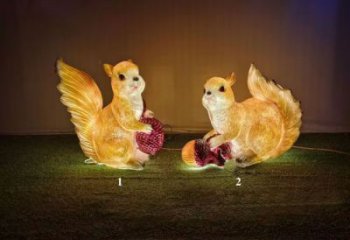 店門(mén)口松鼠雕塑 創(chuàng)意景觀雕塑 仿真擺件