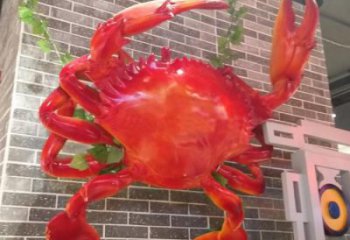創(chuàng)意螃蟹雕塑 步行街店門口雕塑 動物小品