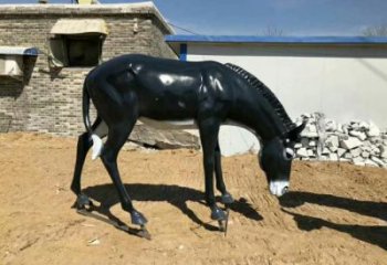 廣場(chǎng)毛驢雕塑 公園仿真雕塑 抽象擺件