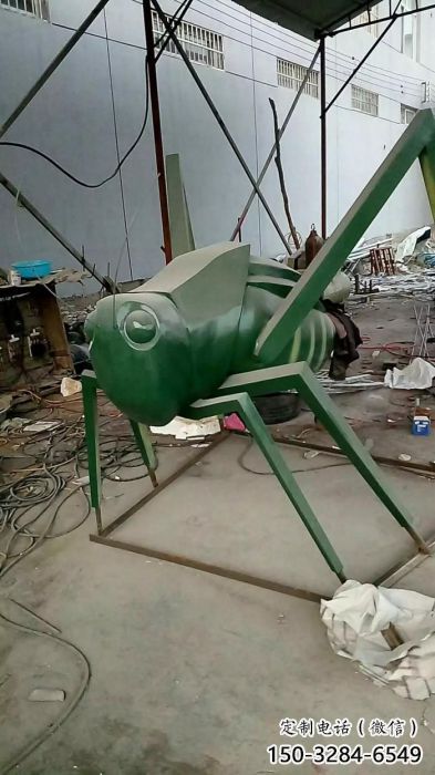 仿真蟈蟈雕塑 店門口園林雕塑 動物小品 仿真蟈蟈雕塑 店門口園林雕塑 動物小品