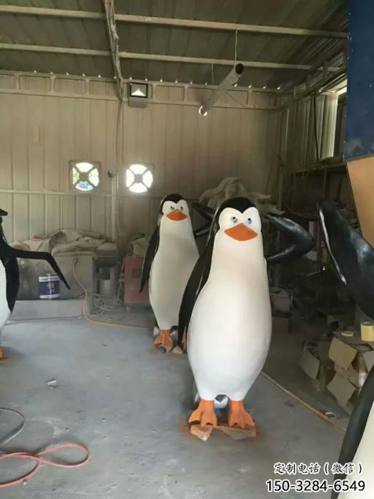 廣場企鵝雕塑 公園仿真雕塑 抽象擺件 廣場企鵝雕塑 公園仿真雕塑 抽象擺件