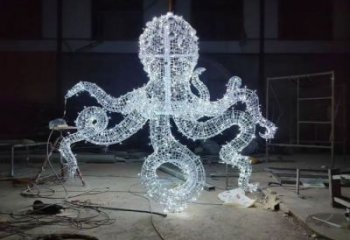 鏤空章魚雕塑 廣場(chǎng)近代雕塑 門口小品