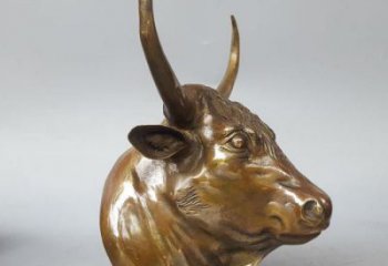 風景區(qū)牛頭雕塑 售樓處廣場雕塑 仿古擺件