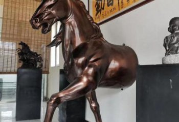 古銅色馬頭雕塑 大型城市雕塑 商業(yè)街?jǐn)[件