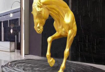 園林馬頭雕塑 城市廣場雕塑 步行街?jǐn)[件