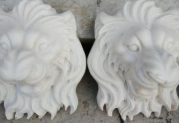 園林獅子頭雕塑 城市廣場雕塑 步行街?jǐn)[件