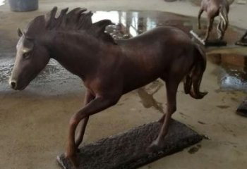 園林奔馬雕塑 風(fēng)景區(qū)仿真雕塑 廣場(chǎng)小品