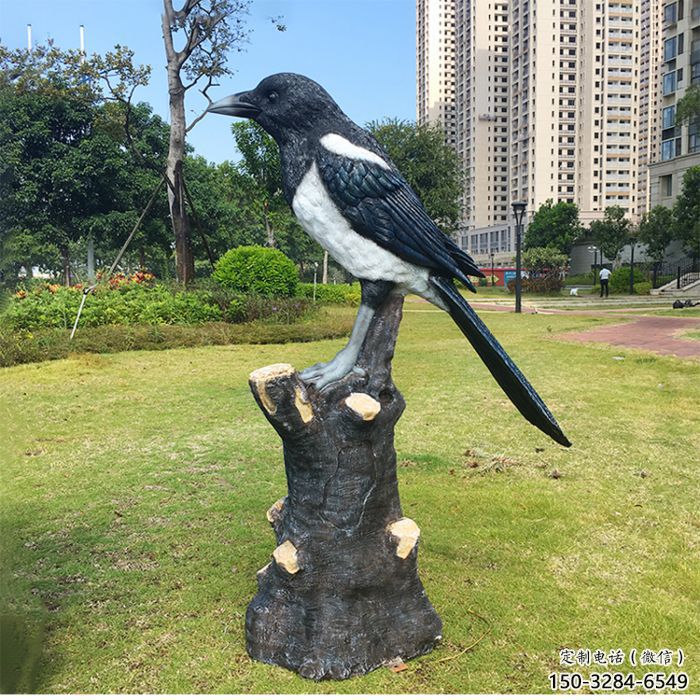 抽象喜鵲雕塑 店門口彩繪雕塑 步行街?jǐn)[件 抽象喜鵲雕塑 店門口彩繪雕塑 步行街?jǐn)[件