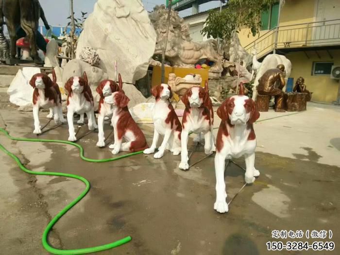 庭院小狗雕塑 城市古銅色雕塑 動物小品 庭院小狗雕塑 城市古銅色雕塑 動物小品