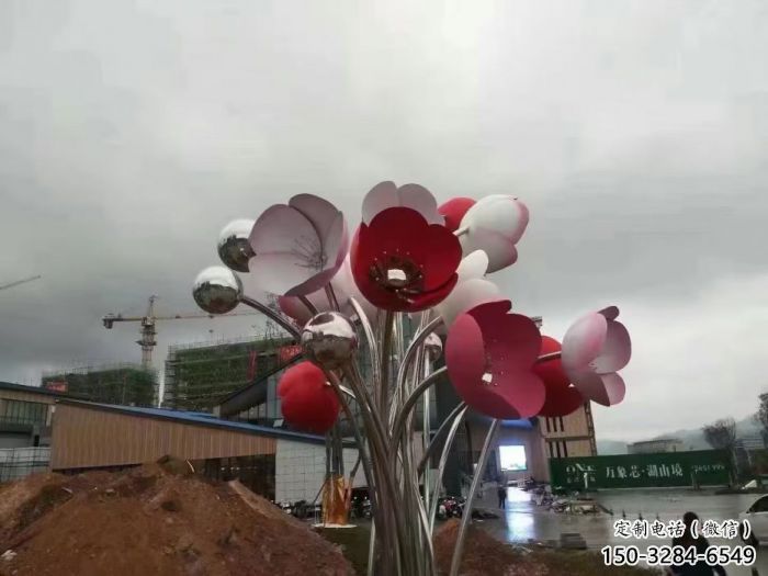 大型花朵雕塑 步行街花卉雕塑 仿真擺件 大型花朵雕塑 步行街花卉雕塑 仿真擺件