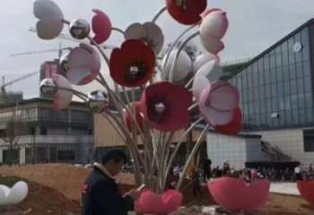 園林花朵雕塑 風(fēng)景區(qū)仿真雕塑 廣場小品