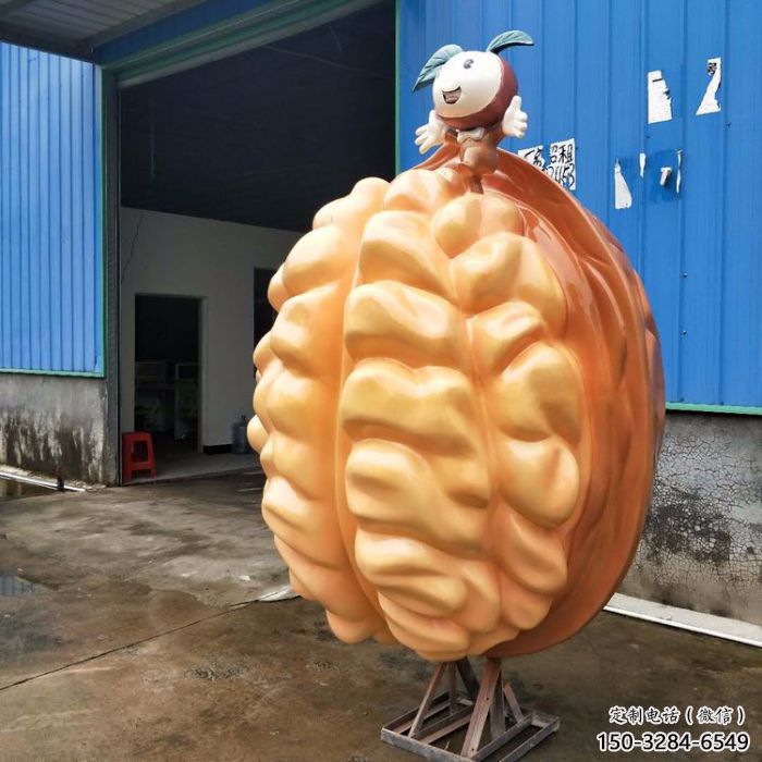 抽象核桃雕塑 店門(mén)口彩繪雕塑 步行街?jǐn)[件 抽象核桃雕塑 店門(mén)口彩繪雕塑 步行街?jǐn)[件