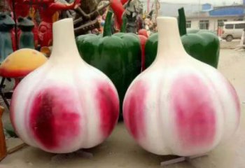 商場(chǎng)大蒜雕塑 仿真雕塑 店門口小品