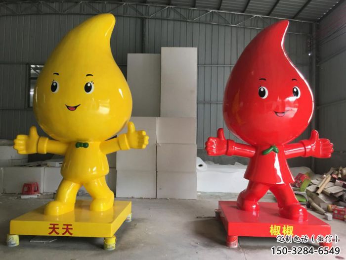 公園辣椒雕塑 酒店門(mén)口雕塑 彩繪擺件