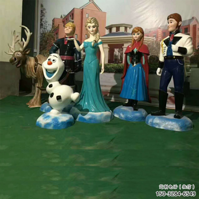彩繪冰雪奇緣雕塑 卡通雕塑 步行街?jǐn)[件 彩繪冰雪奇緣雕塑 卡通雕塑 步行街?jǐn)[件