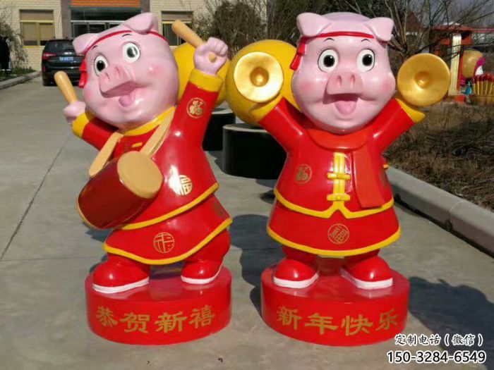 店門口小豬佩奇雕塑 創(chuàng)意景觀雕塑 卡通擺件 店門口小豬佩奇雕塑 創(chuàng)意景觀雕塑 卡通擺件