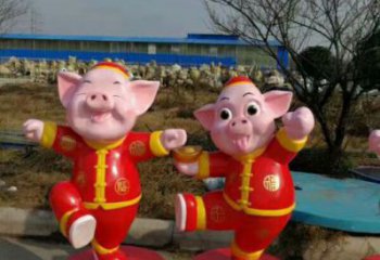 卡通小豬佩奇雕塑 店門口園林雕塑 動(dòng)漫小品