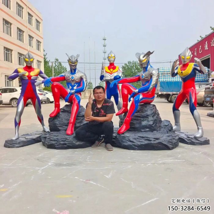 抽象奧特曼雕塑 店門口彩繪雕塑 步行街?jǐn)[件 抽象奧特曼雕塑 店門口彩繪雕塑 步行街?jǐn)[件